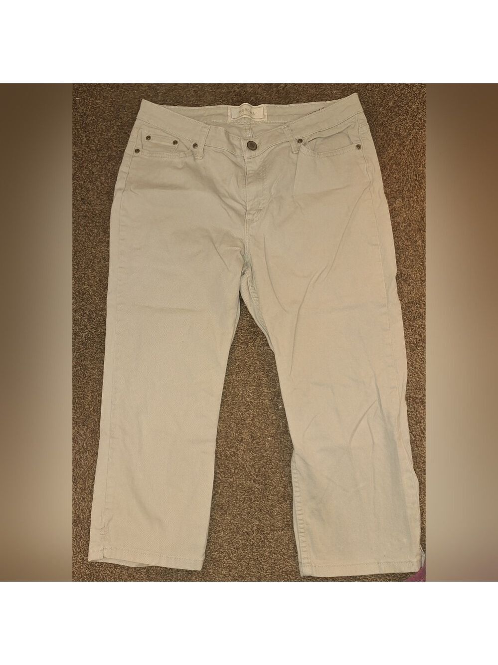 Merona Tan Capri Jeans Size 12